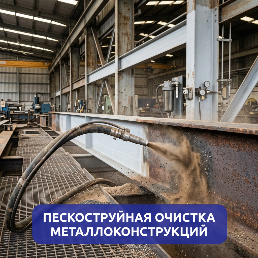 Пескоструйная очистка металлоконструкций г. Киров